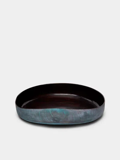 Suk Keun Kang Hamji Ottchil Wood Medium Bowl  Abask Luxury Gift