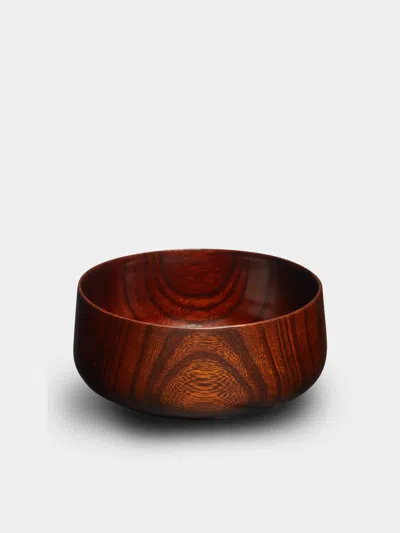 Suk Keun Kang Ottchil Wood Small Footed Bowl  Abask Luxury Gift