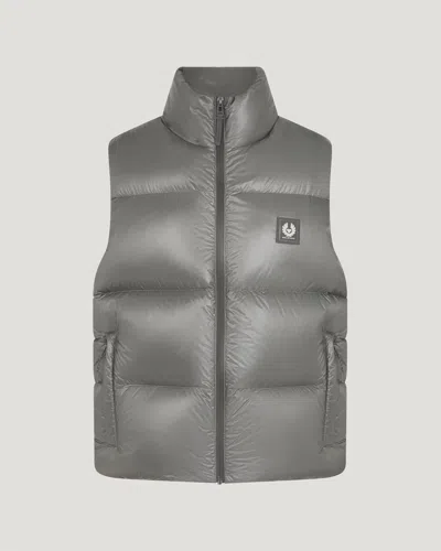 Shop Belstaff Resolve Gilet In Gunmetal