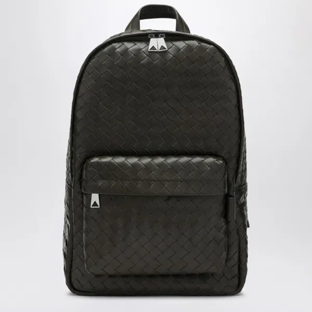 Bottega Veneta Avenue Intrecciato Leather Backpack In Black