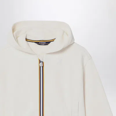 K-way Divine White Hooded Sweatshirt In White