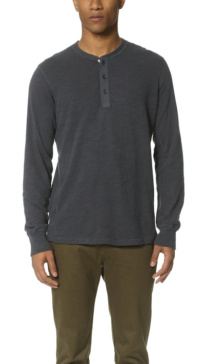 Rag & Bone Basic Henley In White