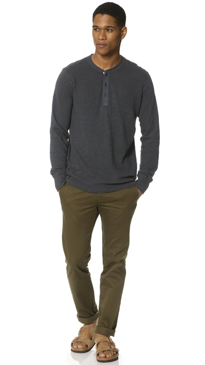 Rag & Bone Basic Henley In White