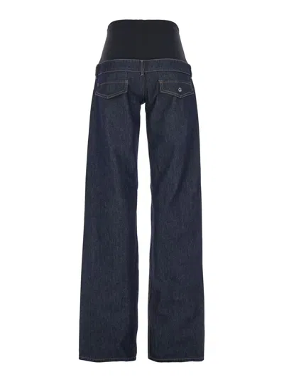 Coperni Blue Jeans With Stretch Waist In Denim Woman In Blue