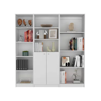 Streamdale Furniture Streamdale Simla 3 Piece Living Room Set With 3 Bookcases