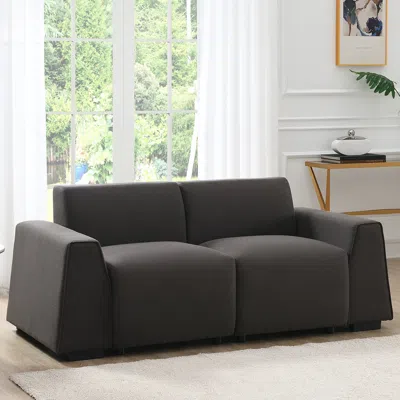 Streamdale Furniture Streamdale 71x35.5" Modern Linen Fabric Sofa