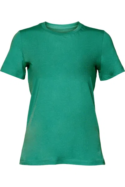 Bella+canvas Bella + Canvas Womens/ladies Jersey Short-sleeved T-shirt In Green