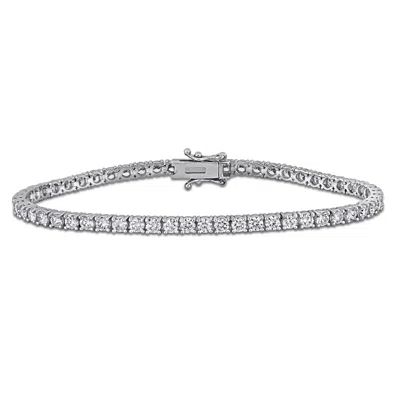 Created Forever 4 1/2ct Tw Lab-grown Diamond Tennis Bracelet In 14k White Gold - 7 In In White
