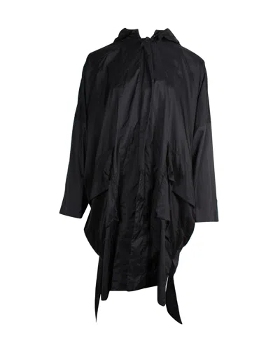 Issey Miyake Travel Raincoat In Black Nylon In Black
