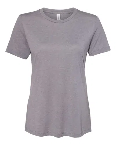 Bella+canvas Women's Relaxed Fit Triblend Tee In Grey