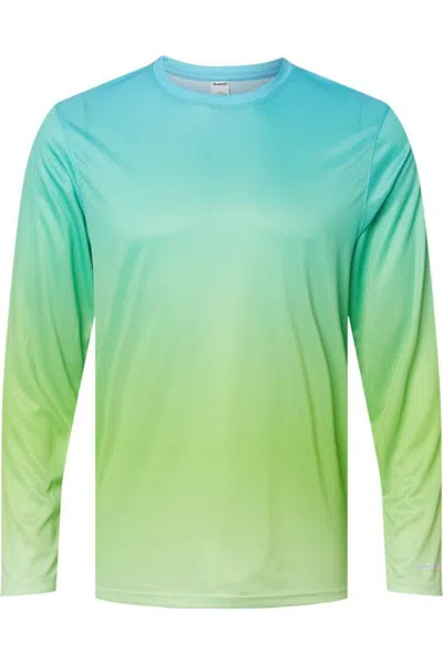 Paragon Barbados Performance Pin Dot Long Sleeve T-shirt In Green