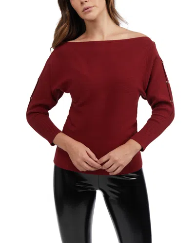 Bebe Women's Dolman Sleeve Sweater In Red