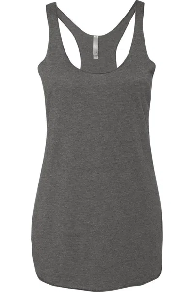Next Level Womens Triblend Racerback Tank In Grey