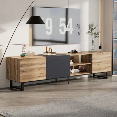 Streamdale Furniture Streamdale Modern Tv Stand With Concealed Storage And Cable Management (70.86"l X 15.35"w)