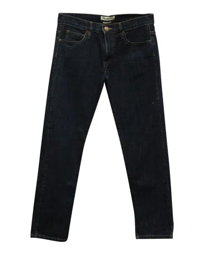 Isabel Marant Straight Leg Pants In Blue Cotton Denim In Blue