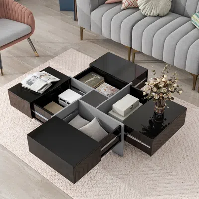 Streamdale Furniture Streamdale Modern Coffee Table With Hidden Storage & Sliding Top
