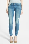 MOTHER 'The Looker' Skinny Stretch Jeans (Graffiti Girl)