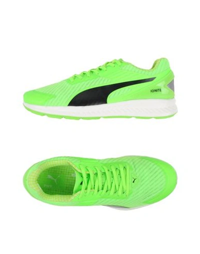 Puma Sneakers In Acid Green