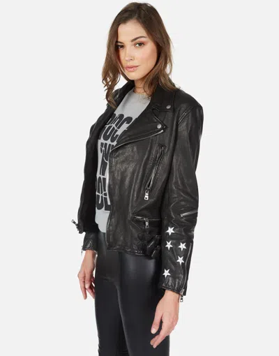 Lauren Moshi Posey Cracked Rnr Spray In Black