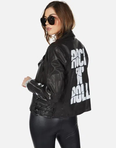 Lauren Moshi Posey Cracked Rnr Spray In Black