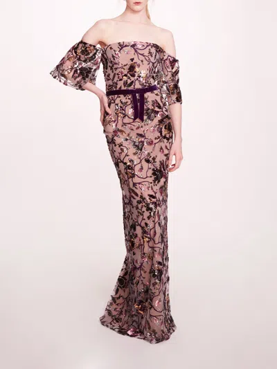 MARCHESA CLIMBING VINES GOWN 