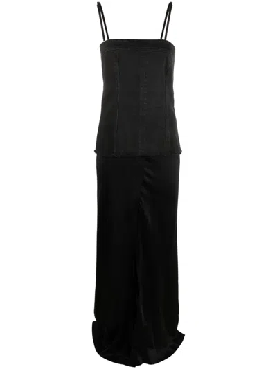 Blumarine Abito Raso Ins.denim Clothing