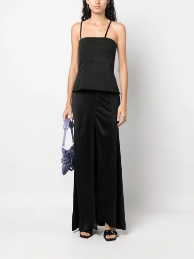 Blumarine Abito Raso Ins.denim Clothing