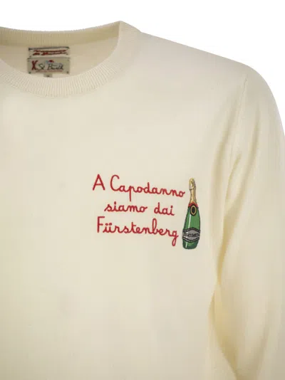 Mc2 Saint Barth A Capodanno Siamo Da Furstenberg Sweater In Wool And Cashmere Blend