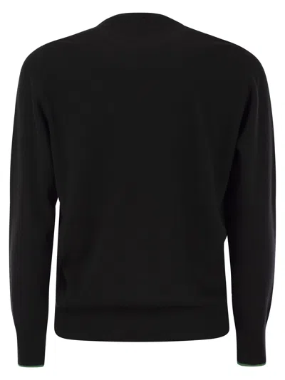 Mc2 Saint Barth Non Ci Resta Che Sbocciare Sweater In Wool And Cashmere Blend