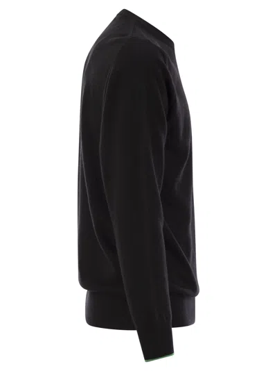 Mc2 Saint Barth Non Ci Resta Che Sbocciare Sweater In Wool And Cashmere Blend