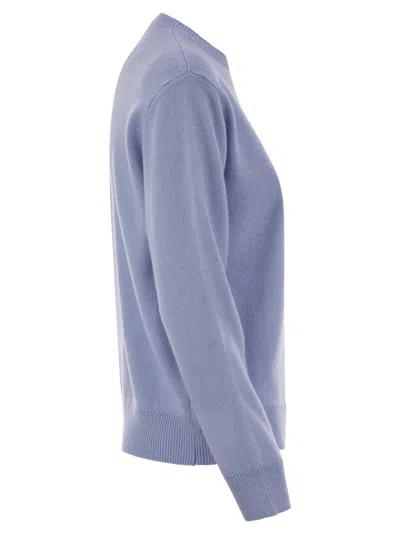 Mc2 Saint Barth Wool And Cashmere Blend Sweater With Embroidery Nessuno Te Lha Chiesto