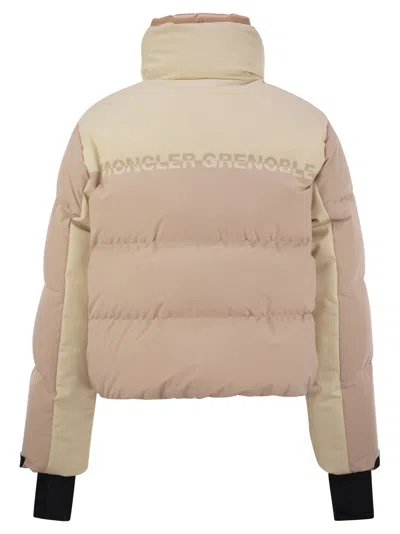 Moncler Pink And Ivory Stennes Down Jacket
