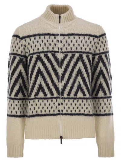 Peserico Men's Alpaca And Cotton Yarn Jersey