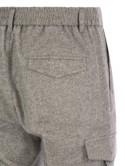 Peserico Men's Wool, Silk And Cashmere Jogger Trousers