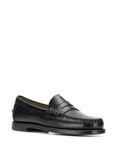 Sebago Black Pull-on Loafers