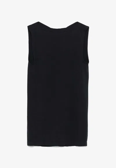 Wolford Aurora Sleeveless Top Clothing In Navy