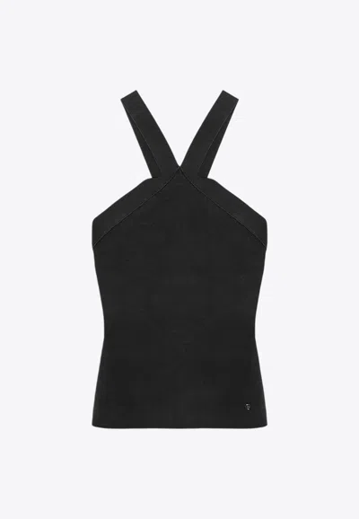 ANINE BING BREA CRISSCROSS SLEEVELESS TOP 