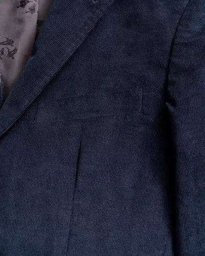 Billy Reid Micro Cord Walton Jacket In Navy