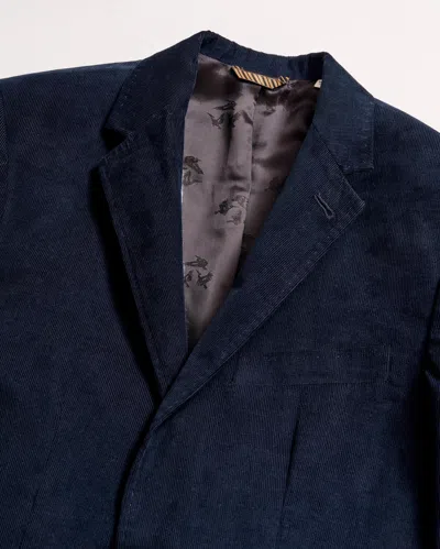 Billy Reid Micro Cord Walton Jacket In Navy