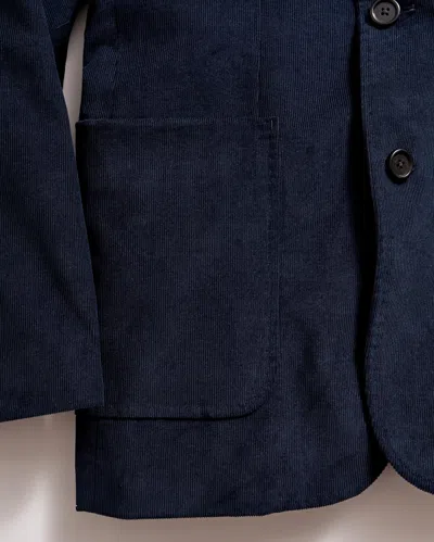 Billy Reid Micro Cord Walton Jacket In Navy