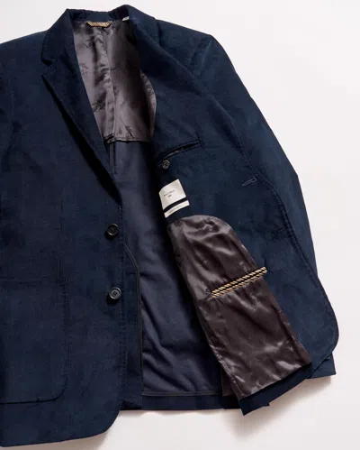 Billy Reid Micro Cord Walton Jacket In Navy