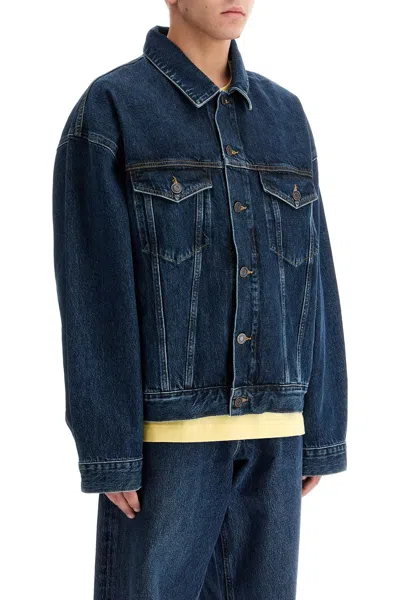 Agolde Blue Jacket With Vintage Effect
