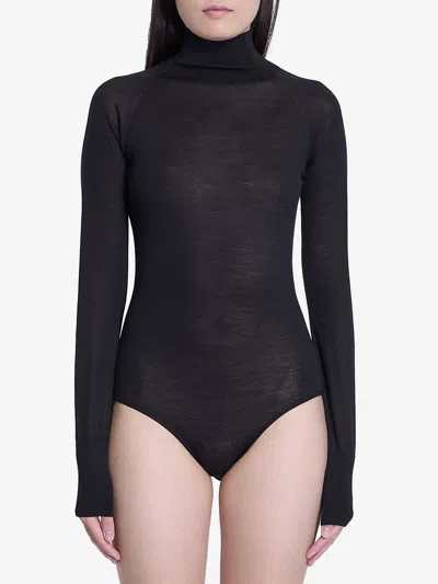 Alaïa Womens Alaia Second Skin Rhinestone Woven-blend Body