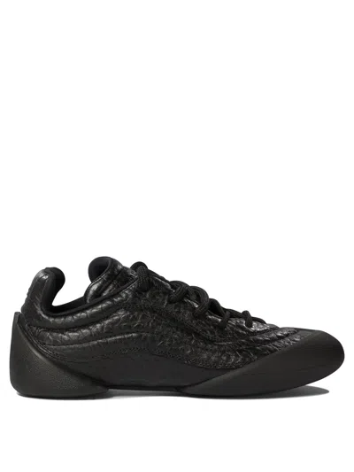 Alexander Mcqueen Flexion Rubber-trimmed Textured-leather Sneakers