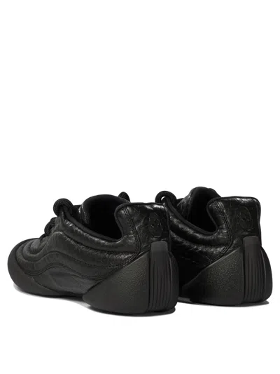 Alexander Mcqueen Flexion Rubber-trimmed Textured-leather Sneakers