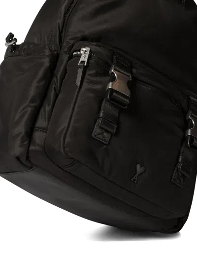 Ami Alexandre Mattiussi Sleek Backpack With Padded Mesh Separation