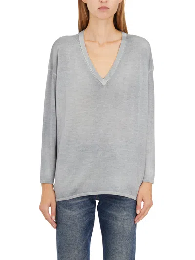Avant Toi Maglia Scollo A V In Cashmere E Seta
