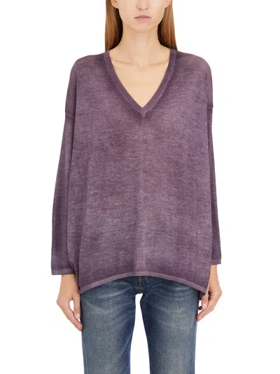 Avant Toi Maglia Scollo A V In Cashmere E Seta