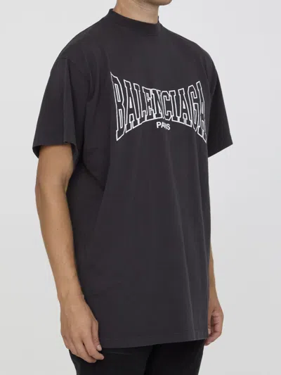 Shop Balenciaga Paris T-shirt