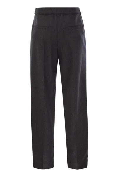 Brunello Cucinelli Women's Baggy Sartorial Wool Trousers